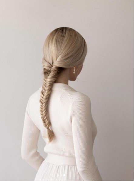 Blonde Fishtail Braid