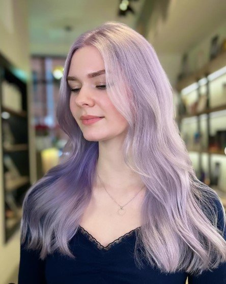 Frozen Lavender Hair Color