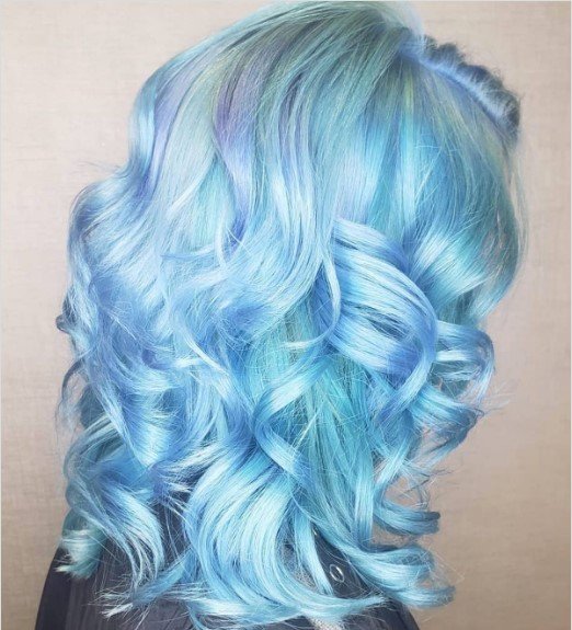 Icy Blue Hair Color