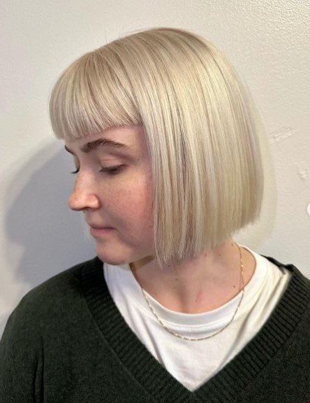 Platinum Bob Hair