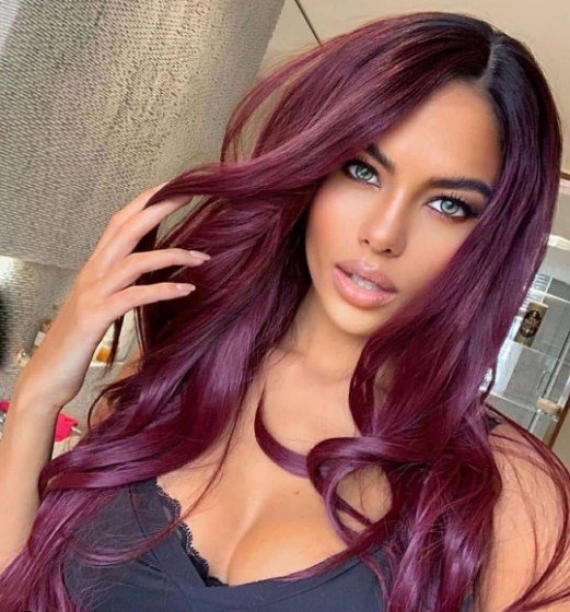 Wine Red Hair Color