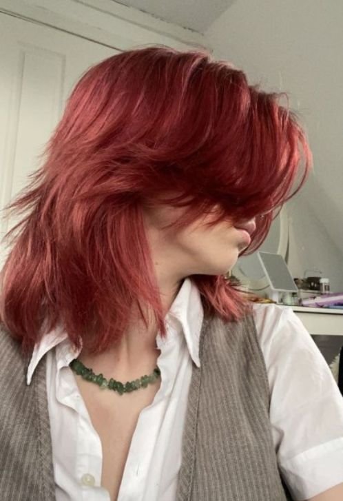 25 Fiery Red Wolf Cut Ideas | Laxary Hair Studio